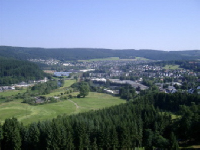 Blick von der Autobahnbr&uuml;cke auf Oeventrop